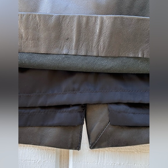 Talbots Petites Brand Women’s Leather Pencil Skirt‎ Size 4P - Picture 5 of 9